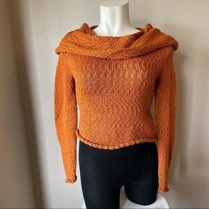 Childress lagenlook burnt orange cowl neck sz.L